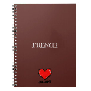 Cuaderno Julianne Heart Brown