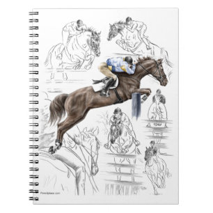 Cuaderno Jumper Horses Fences Montaje