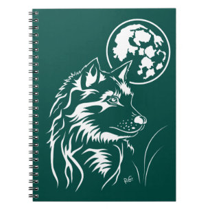 Cuaderno junger träumender Wolf Notizheft
