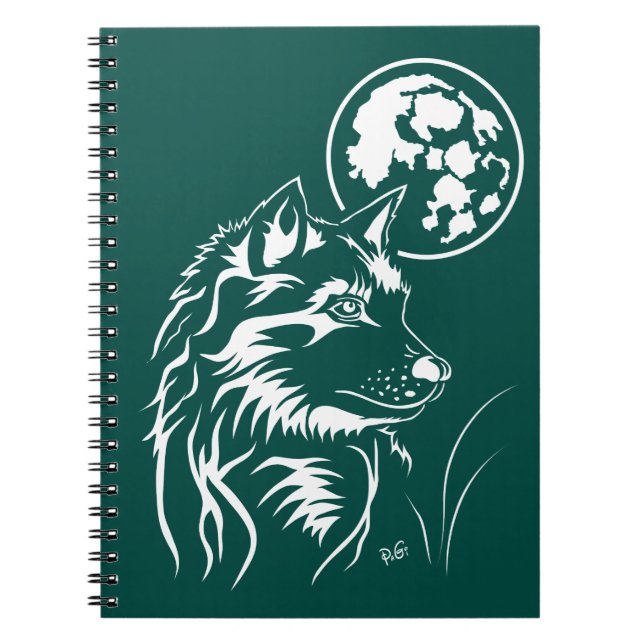 Cuaderno junger träumender Wolf Notizheft (Frente)