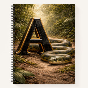 Cuaderno Jungla Alfabeto Letra A Anaconda Oro Educativo