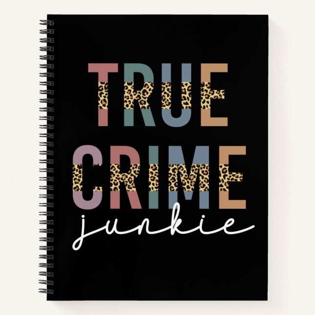 Cuaderno Junkie del Crimen Verdadero | Crimen de asesinato  (Anverso)