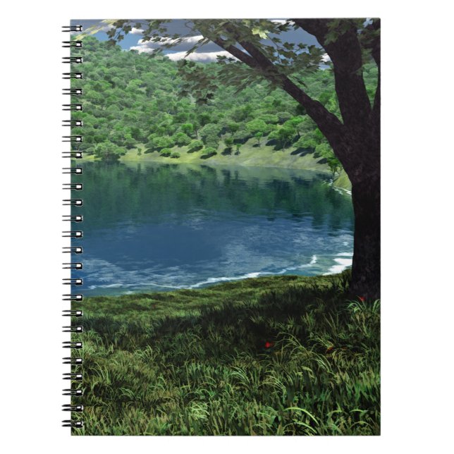 Cuaderno Junto a un bloc de notas de aguas profundas (Frente)