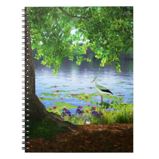 Cuaderno Junto al bloc de notas de agua fija (Frente)