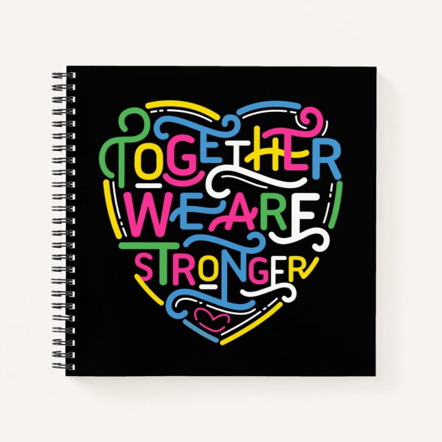 Cuaderno Juntos Somos Más Fuertes (Anverso)