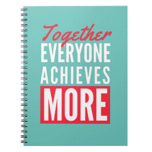 Cuaderno Juntos Todos Logran Más Oficina De Trabajo En Equi
