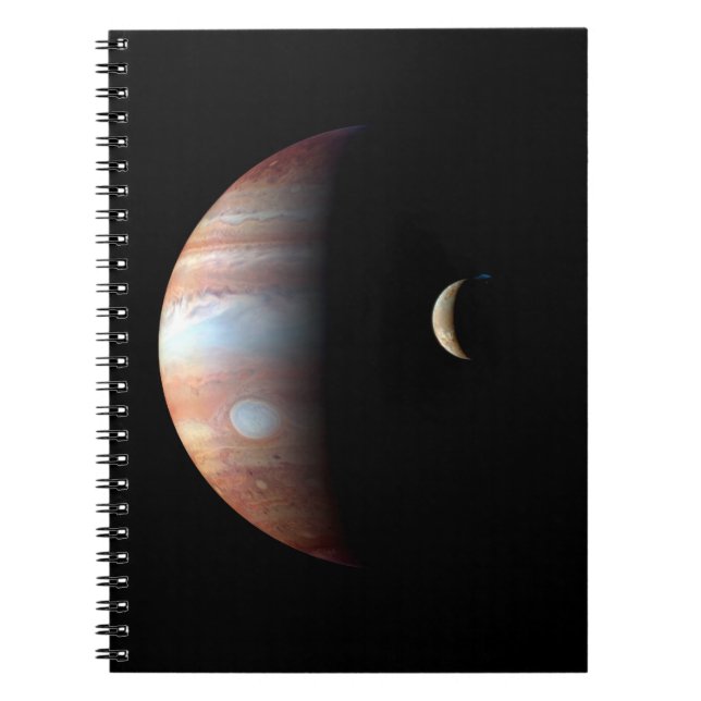 Cuaderno Júpiter 5º planeta con sistema solar de Cassini (Frente)