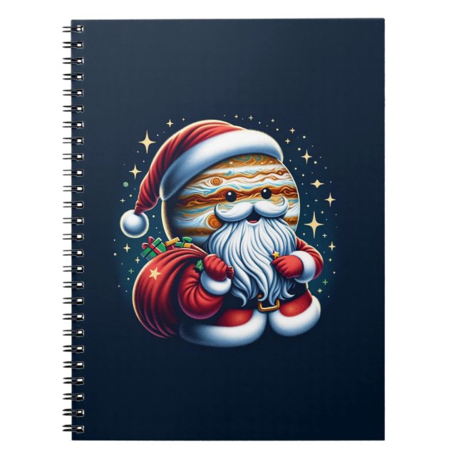 Cuaderno Júpiter Jolly Old St. Nick Santa Claus Astrología (Frente)