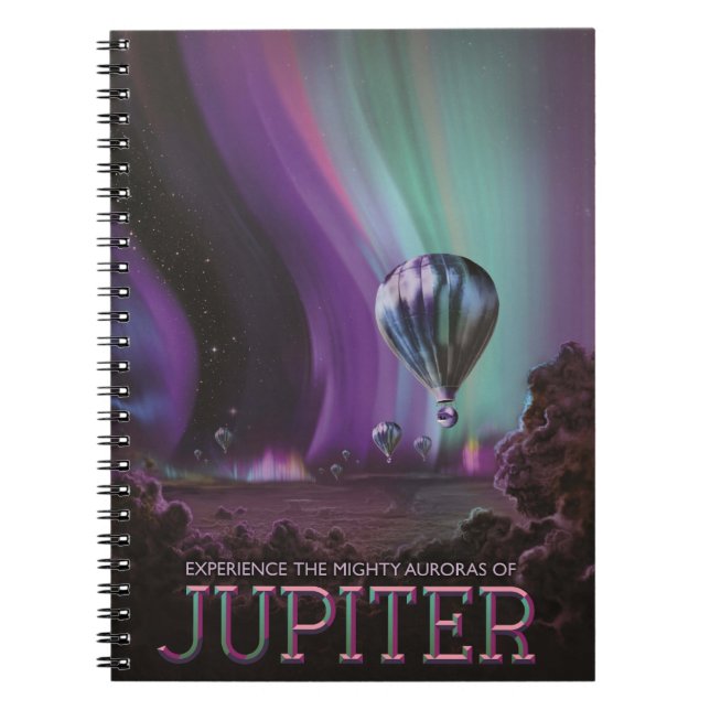 Cuaderno Júpiter Travel en Globo Aerostático Bighty Auroras (Frente)