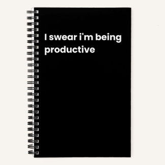 Cuaderno Juro que estoy siendo productivo
