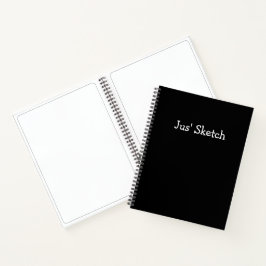 Cuaderno Jus Sketch Cute Girly Funny Dibujo Simple Art