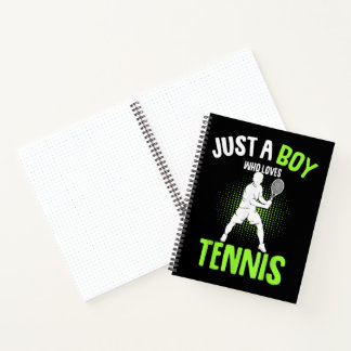 Cuaderno Just a Boy who Loves Tennis Player