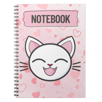 Cuaderno "Just a Girl Who Loves Cats – Cute Cat Notebook"