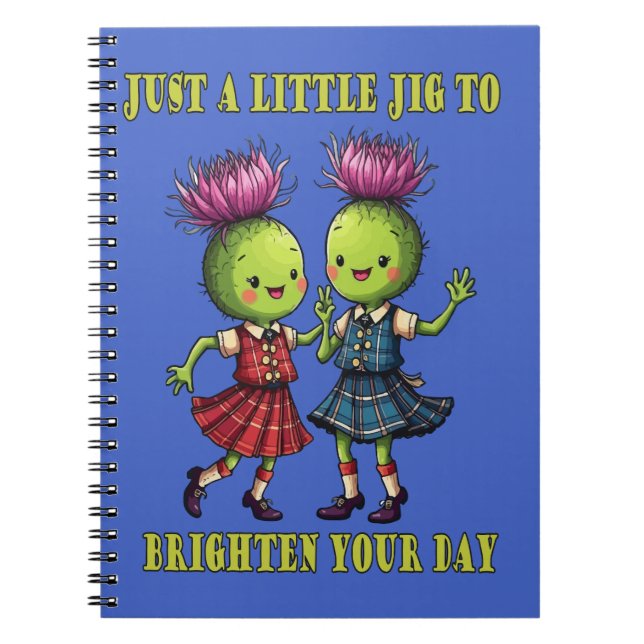 Cuaderno Just A Little Jig To Brighten Folded Holiday Card (Frente)