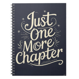 Cuaderno Just One More Chapter – Book Lover Reading
