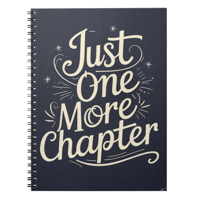 Cuaderno Just One More Chapter – Book Lover Reading (Frente)