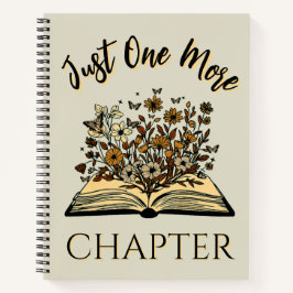 Cuaderno Just One More Chapter - Floral Book Lover -Bookish