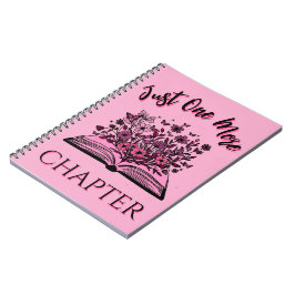 Cuaderno Just One More Chapter - Floral Book Lover -Bookish