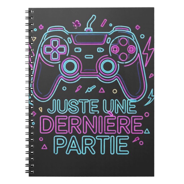 Cuaderno Juste Une Dernière Partie Gamer Notebook - Retro (Frente)