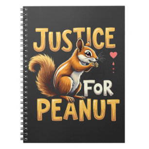 Cuaderno Justicia para el cacahuete La ardilla P’nut PNut P