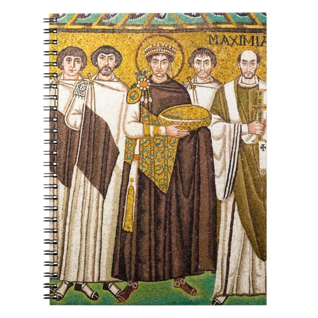 Cuaderno Justiniano el Grande emperador romano (Frente)