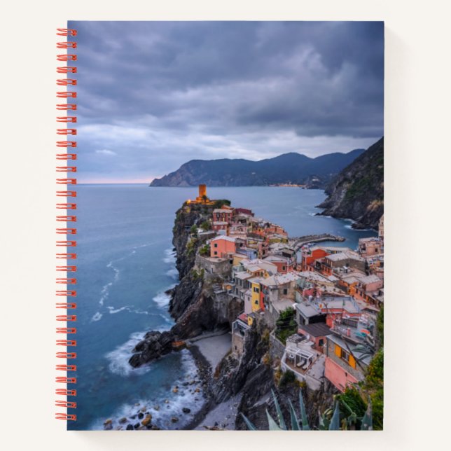 Cuaderno Justo después del atardecer | Vernazza, Cinque Ter (Anverso)