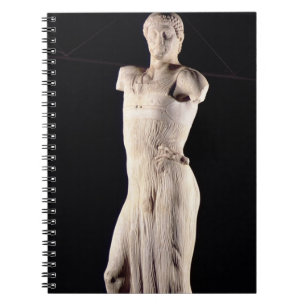 Cuaderno Juventud revestida en la túnica apretada de la