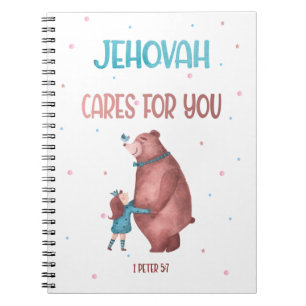 Cuaderno JW Kids Gift-1 Peter 5:7 Jehová se preocupa por ti