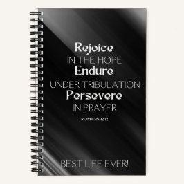 Cuaderno JW Notebook for Brothers - REJOICE ENDURE PERSEVER