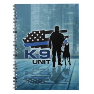 Cuaderno K-9 unidad - perro policía - Malinois