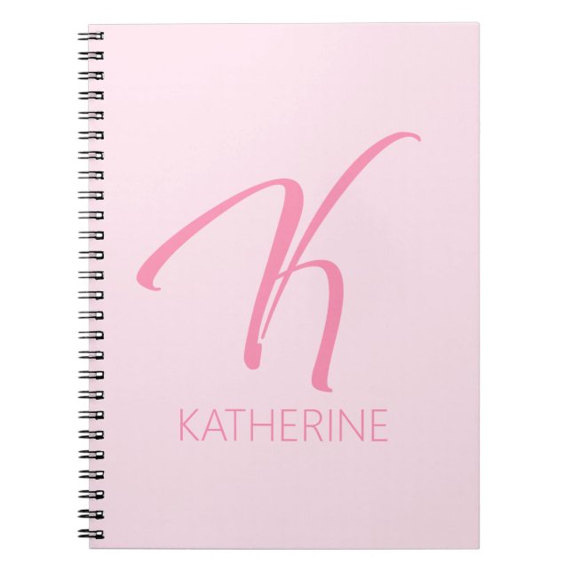 Cuaderno K Monograma personalizado (Frente)