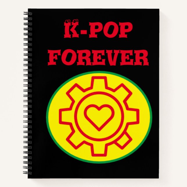 Cuaderno k-pop para siempre (Anverso)