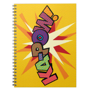 Cuaderno KA-POW Diversión Arte Pop de Cómics Retro Divertid