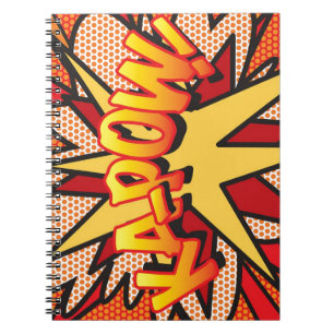 Cuaderno KA-POW Fun Retro Libro De Historietas Pop Art