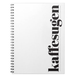 Cuaderno Kaffesugen blanco y negro