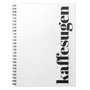 Cuaderno Kaffesugen blanco y negro