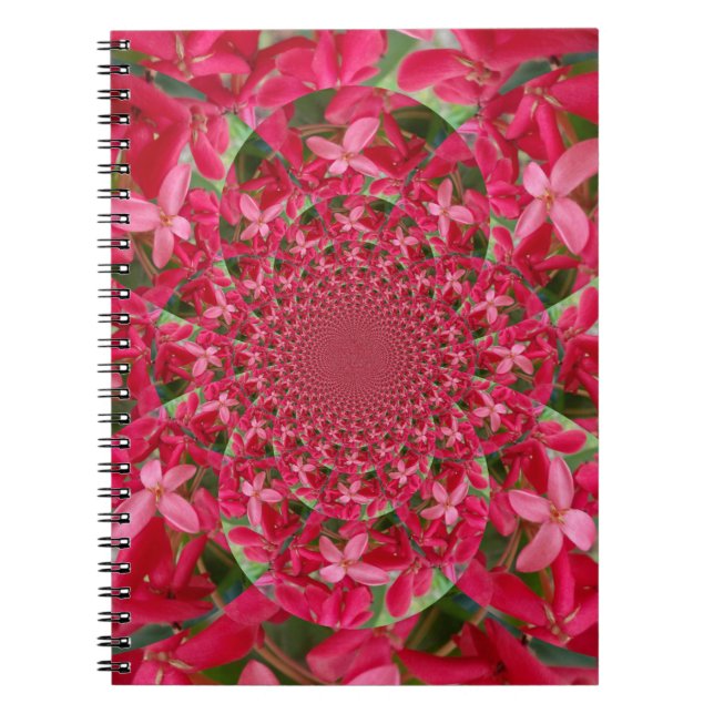 Cuaderno Kaleidoscope de Crimson: Arte de flores con leche  (Frente)