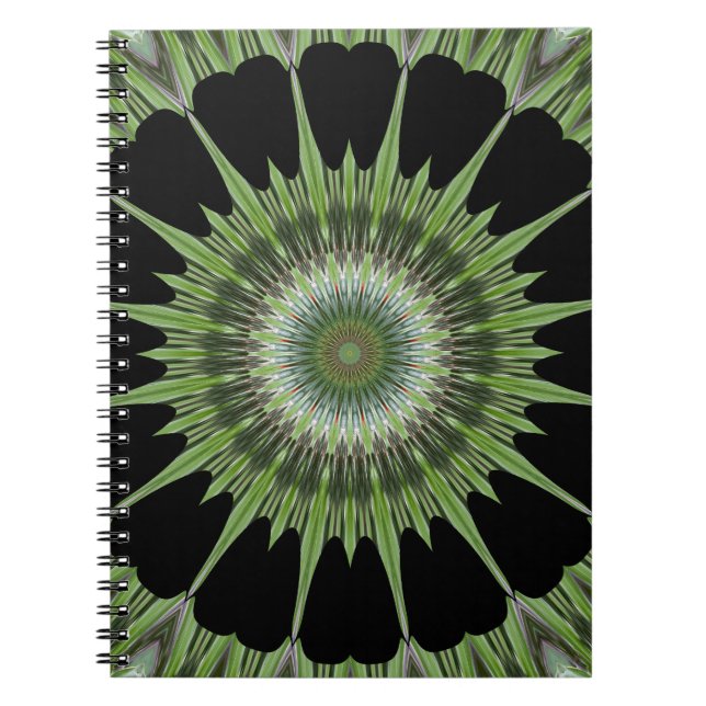 Cuaderno Kaleidoscope Diseño Verde (Frente)