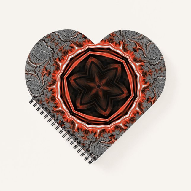 Cuaderno Kaleidoscope Flama Bloc de Corazón (Anverso)