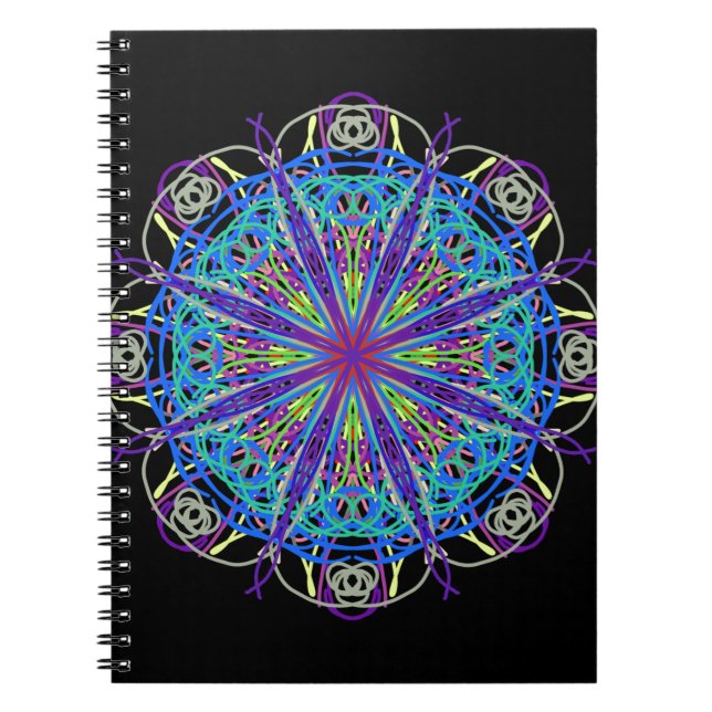 Cuaderno Kaleidoscope Mandala Art Joyful Colores (Frente)