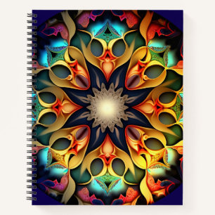 Cuaderno Kaleidoscope Mandala Flower Design-23091