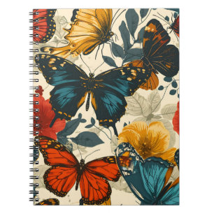 Cuaderno Kaleidoscope mariposa: postal vintage