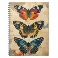 Kaleidoscope mariposa: postal vintage