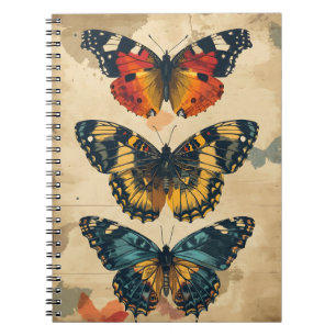 Cuaderno Kaleidoscope mariposa: postal vintage