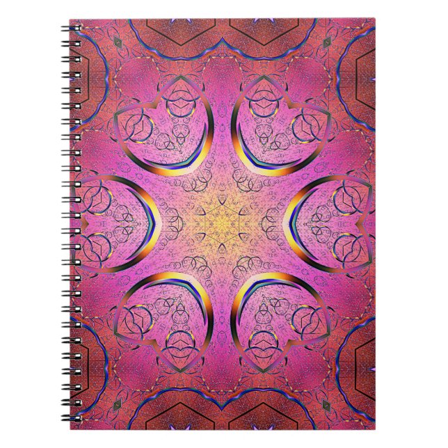 Cuaderno Kaleidoscopio del corazón radiante (Frente)