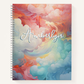 Cuaderno Kaleidoscopio personalizado de nubes