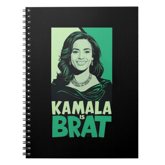 Cuaderno Kamala es Brat Funny Sarcástico (Frente)