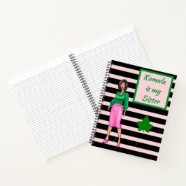 Cuaderno Kamala es mi hermana rosa y negra