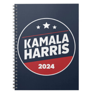 Cuaderno Kamala Harris 2024 Para Presidente Retro Elección