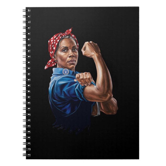 Cuaderno Kamala Harris 2024 Rosie The Riveter Childless Cat (Frente)